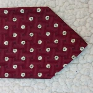 Robert Talbott Best of Class (Hand Sewn) Burgundy Foulard Woven Silk Tie